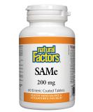 Buy Natural Factors SAMe 200 mg | 60 Slow Release Tablets for Mood Support - Buy Online on GoSupps.com