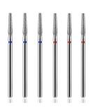 YUXIANLB 6 PCS Nail Drill Bits Set Tapered Barrel Cuticle Bits for Nail Drill 3/32 Shank Electric Bit for Nail Prep Remove Cuticle Dead Skin Manicure Pedicure Tools (Fine & Medium) Style1 - Buy Online on GoSupps.com