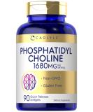 Carlyle Phosphatidyl Choline 1680mg | 90 Softgels | Non-GMO & Gluten Free Supplement - Buy Online on GoSupps.com