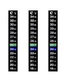 SunGrow Betta Stick-on Thermometer Stickers - Green & Blue Temperature Indicators (3 Pieces) - Buy Online on GoSupps.com