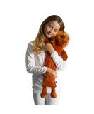 LIVIVO Large Hot Water Bottle with Lion Microfiber Fleece Cover - 2L Capacity for Quick Heat and Pain Relief - Buy Online on GoSupps.com