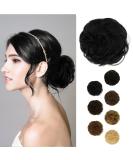 Buy BARSDAR 100% Real Hair Part Hair Tie - 32g Curled Messy Bun Extensions for Women & Girls - Large Full Updos - Black - 1 PC - Buy Online on GoSupps.com