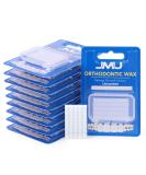 Braces Wax 10 Pack - JMU Orthodontic Wax for Braces & Aligners - 500 Precut Wax Dots - Unscented Dental Wax - Buy Online on GoSupps.com