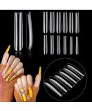 Deciniee XXXL Clear False Nails Kit - 504 Piece Set for Manicure Home DIY Nail Art - Buy Online on GoSupps.com