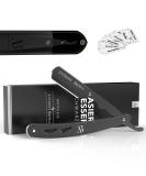 Anthony Brown razor in black or silver - unique blade head for more precision - with changing blades and etui - razor set (black) - Buy Online on GoSupps.com