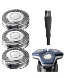 SH71/52 Compatible Replacement Heads for Philips Series 7000 Razor - 3 Pack with Cleaning Brush | Wet & Dry Razor Accessories - Buy Online on GoSupps.com