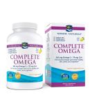 Nordic Naturals Complete Omega 1000 mg - 180 Soft Gels - Lemon Flavor - Buy Online on GoSupps.com