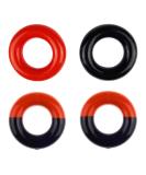 Zelerdo 4 Pack Golf Club Warm Up Swing Weight Rings - Black, Red, Mixed Colors - Buy Online on GoSupps.com