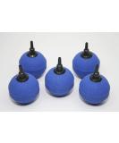 5 x air diffuser air stone ball 5cm oxygen stone bubbler air hose oxygen stone aquarium pond blue - Buy Online on GoSupps.com