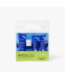 Andalou Naturals On The Go Essentials - Deep Hydration Routine in TSA-Approved Reusable Bag (4 Pcs) - Buy Online on GoSupps.com