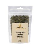 Dried Fenugreek Leaves (Methi) 25g by Villa Nostrum - Indian Spices Kasoori Methi Curries Teas Strong Flavor - Buy Online on GoSupps.com