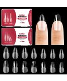 240 Pieces Half-Matte Nail Tips - Pre-Shaped Gelly Nails in 12 Sizes for Medium Coffin & Almond Shapes - International Shipping Available - Buy Online on GoSupps.com