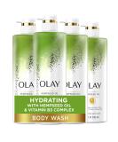 Olay Hydrating Body Wash with Hempseed Oil and Vitamin B3 - 20 Fl Oz (Pack of 4) - Buy Online on GoSupps.com