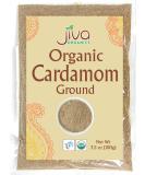 Jiva Organics Organic Ground Cardamom Powder 3.5 oz - Premium Aromatic Non-GMO - Buy Online on GoSupps.com