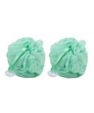 Bodylife Body Buffer Puff Exfoliating Bath & Shower Body Pouf Scrunchie Body Scrubber Green & White 55g Twin Pack - Buy Online on GoSupps.com