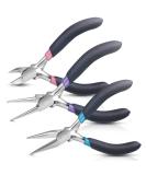 Paxcoo Jewelry Pliers Set - 3Pcs Jewelry Making Tools Kit with Needle Nose, Round Nose Pliers, and Wire Cutters for DIY Crafts and Beading - Upgrade Style - Buy Online on GoSupps.com