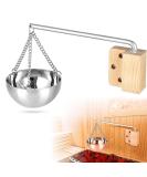 Wooluck Aroma Bowl Sauna - 350ml Stainless Steel Aroma Bowl with Accessories for Spa & Sauna | Perfect Oil Bowl for Sauna Room - Buy Online on GoSupps.com