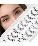 Emeda Manga Eyelash 10 Pairs - Stylish Anime & Cosplay Lashes 100% Handmade Soft & Natural with Transparent Band - Buy Online on GoSupps.com
