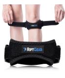 RiptGear Patella Tendon Support Strap - Adjustable Patella Knee Strap - Patellar Stabilizing Knee Compression Strap for Knee Pain - Tendon Strap for Jumpers Knee  Running and Sports Black (1 Pack) - Buy Online on GoSupps.com