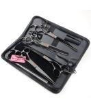 LILYS PET Professional Titanium Coated Dog Grooming Scissors Set 7.0 Black - Buy Online on GoSupps.com