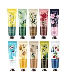 Bonniestore 10 Pack Plant Fragrance Hand Cream - Moisturizing Travel Gift Set for Women - 30ml Almond with Aloe & Vitamin E - Buy Online on GoSupps.com