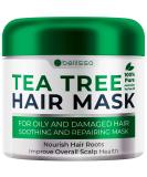 Tea Tree Oil Hair Mask for Dry Damaged Hair - Intense Hydration and Protein Repair - Buy Online on GoSupps.com