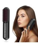Buy Cordless Hair Straightener Brush - Portable Mini Straightening Brush with Ceramic Coating Negative Ion Technology Anti-Scald USB C Rechargeable for Travel - Lightweight & Easy to Carry - Buy Online on GoSupps.com