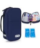 Youshares Insulin Cooling Bag | Large Capacity Diabetes Bag with 2 Cooling Packs - Keep Medications Safe & Cold - Navy Blue Y10 - Buy Online on GoSupps.com