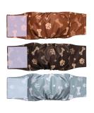 Premium Washable Belly Bands for Male Dogs - Pack of 3 | Dog Diapers & Belly Bands (M Print) - International Shipping Available - Buy Online on GoSupps.com