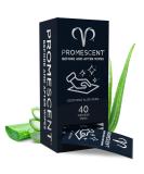 Promescent Flushable Wipes with Aloe Vera - 40 Hypoallergenic Hygienic Wet Wipes - Buy Online on GoSupps.com