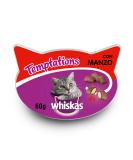 Whiskas Crispy Bags for Adult Cats - Low-Calorie Beef Snacks | 8 x 60g - International Shipping - Buy Online on GoSupps.com