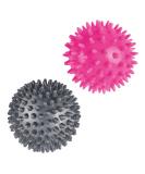 Hedgehog Ball Massage Set of 2 - 7cm Knobbed Balls for Back Legs Feet & Hands Muscle Relief - Different Hardness Levels - International Shipping - Buy Online on GoSupps.com