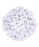 QHP hair net diamond decorated with artificial pearls (white) - Buy Online on GoSupps.com