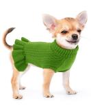 Winter Dog Sweater for French Bulldogs | Warm & Cozy Pet Clothing for Medium-Sized Dogs & Cats - Green - Buy Online on GoSupps.com