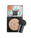 PICKX Mushroom Head Air Cushion BB Cream Concealer Lasting Nude Makeup Moisturizing Brightening Pigment CC Liquid Foundation Even Skin Tone Makeup Base Primer (A-2PC) - Buy Online on GoSupps.com