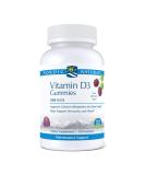 Nordic Naturals Vitamin D3 Wild Berry Gummies 1000 IU - 120 Count - Buy Online on GoSupps.com
