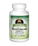 Source Naturals Vegan True MethylCobalamin B12 Cherry 1mg | 60 Lozenges - Boost Energy & Immune Support - Buy Online on GoSupps.com