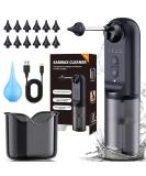 Water Powered Ear Cleaner - Electric Ear Wax Removal Kit | USB Rechargeable 4 Pressure Settings Waterproof & Safe | Includes Syringe Bulb Basin & 12 Tips - Buy Online on GoSupps.com