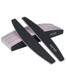 URAQT 16PCS Professional Nail Files 100/180 Grit Double-Sided Emery Board Professional Nail File Set Curved Fingernail Files for Nail Grooming and Styling (Black) Black01 - Buy Online on GoSupps.com