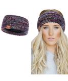 Winter Knitted Headband - Women's Chunky Braided Ear Warmer Headband, Fleece Lined - UK (Black) - Buy Online on GoSupps.com
