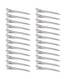24 Pcs Duck Billed Hair Clips - Styling Sectioning Silver Metal Clips for Women | Alligator Curl Clips for Long Hair Roller Salon - 24 Pack - Buy Online on GoSupps.com