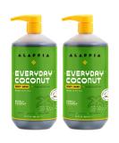 Alaffia Everyday Coconut Body Wash- 2 Pack, 32 Fl Oz Each- Moisturizing & Cleansing with Virgin Coconut Oil - Buy Online on GoSupps.com