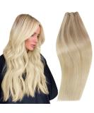 Runature Balayage Hair Extensions - Real Hair 40cm Sew-In Color #18/20 & #18/26 100g Smooth Blondes - Buy Online on GoSupps.com