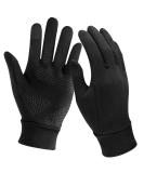 Unigear touchscreen gloves men's women sports gloves glove feed outdoor running gloves warm windproof winter gloves anti-slip full finger for running driving cycling hiking black L - Buy Online on GoSupps.com