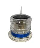 Steady-ON or Flashing 2NM IP67 Solar LED Marina Dock Barge Boat Safety Beacon Light - Blue LED - Buy Online on GoSupps.com