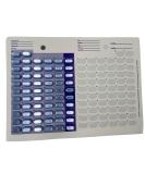 6 Pack Disposable Cold Seal Medication Blister Cards - 62 Days Pill Organizer for Vitamins & Medicine - Buy Online on GoSupps.com