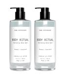 Muse Bath Apothecary Coconut Sandalwood Body Wash - Hydrating Aromatherapy Body Wash for Women & Men - 32oz (2 Pack) - Buy Online on GoSupps.com