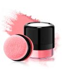 Long-Lasting Waterproof Loose Powder Blush - Matte Natural Pink Air Cushion Blush for Cheeks Tint - Korean Makeup - 02 Orange Pink - Buy Online on GoSupps.com