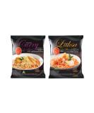 Prima Taste Singapore Laksa and Curry Flavour La Mian Instant Noodles Case of 12 HALAL by CNMART - Buy Online on GoSupps.com