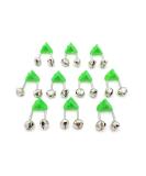 Zite Fishing Eel Bell Clamp Set - 10 Piece Night Fishing Bite Indicator with Glow Stick Holder | Ideal for Catfish - Buy Online on GoSupps.com